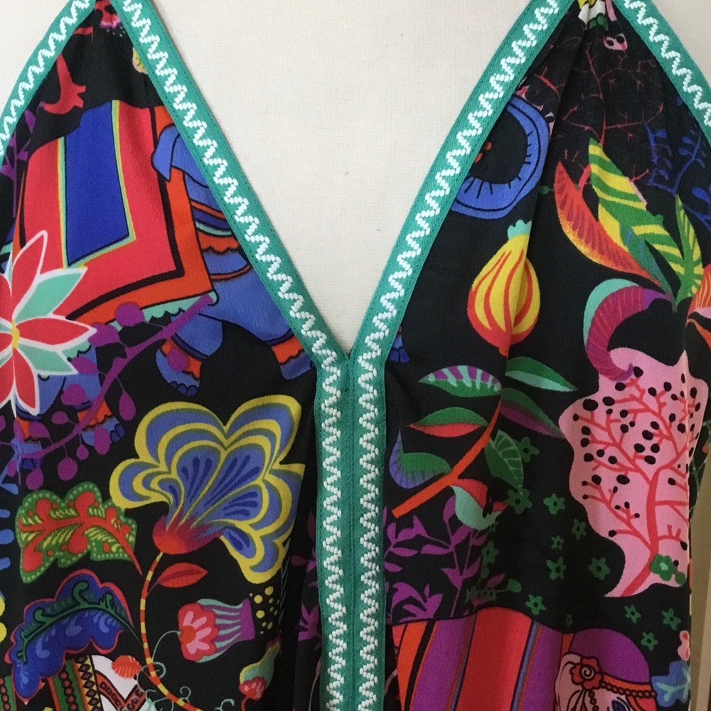 NEW America & Beyond Majestic Nights Elephant Floral Print Maxi Dress - Picture 4 of 12